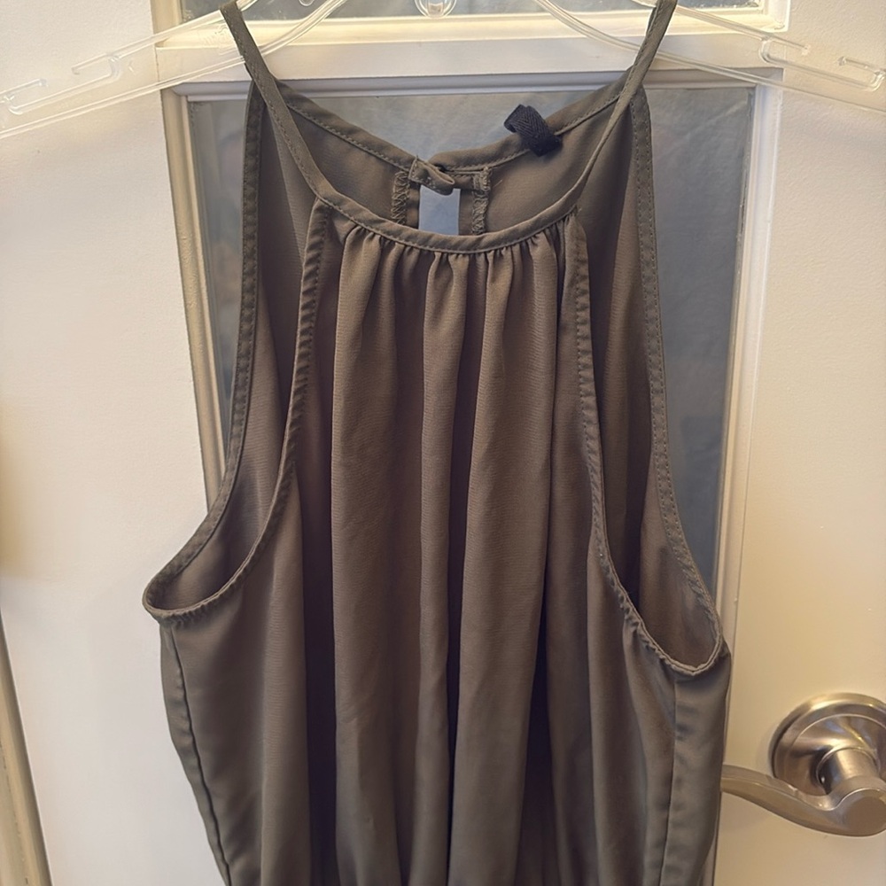 NWOT Juniors S olive green Romper